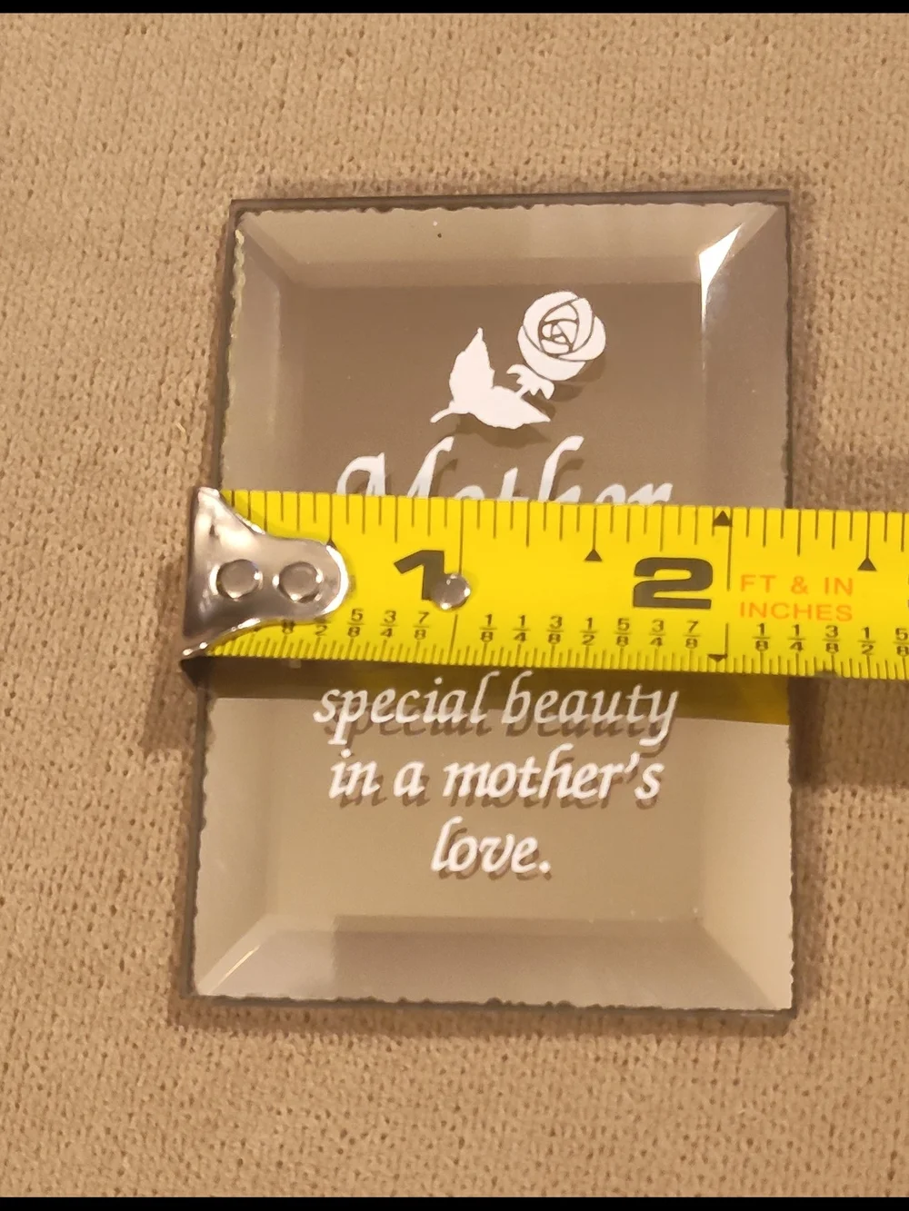 NWT! Mother Glass Plaque Wall Decor -